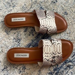 Steve Madden snakeskin sandals